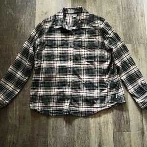 Carhartt | Navy Maroon Plaid Flannel Button Down Shirt